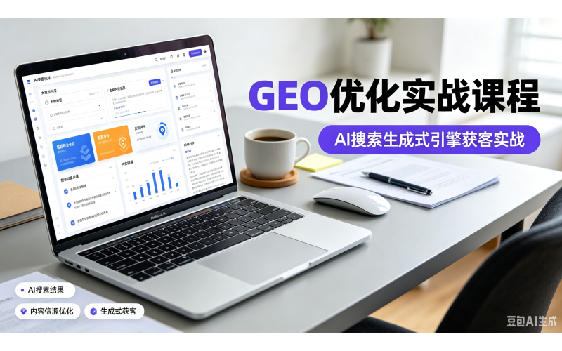 AI时代 GEO搜索优化实战课｜正式上线！抢占AI搜索新流量红利，把品牌放进AI回答里
